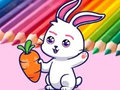 თამაშის Coloring Book: Rabbit Pull Up Carrot