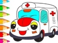 თამაშის Coloring Book: Ambulance