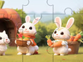 თამაშის Jigsaw Puzzle: Rabbits With Carrots