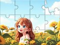 თამაშის Jigsaw Puzzle: Sunflower Girl
