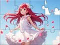 თამაშის Jigsaw Puzzle: White Dress Girl