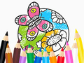 თამაშის Coloring Book: Butterfly With Flowe