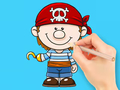 თამაშის Coloring Book: Pirate