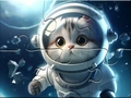 თამაშის Jigsaw Puzzle: Astronaut-Cat