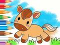 თამაშის Coloring Book: Running Horse