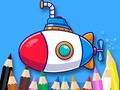 თამაშის Coloring Book: Submarine