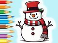 თამაშის Coloring Book: Snowman Family