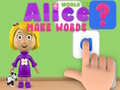თამაშის World of Alice Make Words