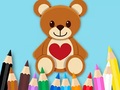 თამაშის Coloring Book: Toy Bear