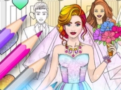 თამაშის Wedding Coloring Dress Up Game