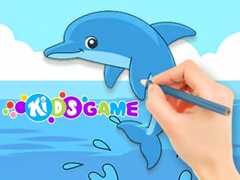 თამაშის Coloring Book: Cute Dolphin