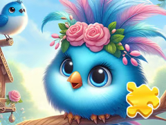 თამაშის Jigsaw Puzzle: Cute Blue Bird