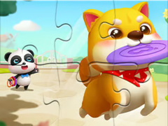 თამაშის Jigsaw Puzzle: Little Panda Play With Pet
