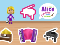 თამაშის World of Alice Shapes of Musical Instruments