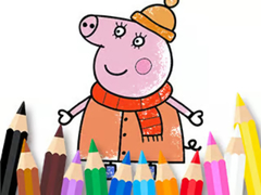 თამაშის Coloring Book: Mommy Pig Winter