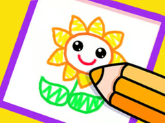 თამაშის Toddler Drawing: Beautiful Flower