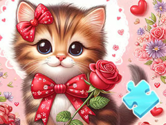 თამაშის Jigsaw Puzzle: Bowknot Cat