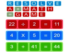 თამაშის RE5OLVE a+math=game