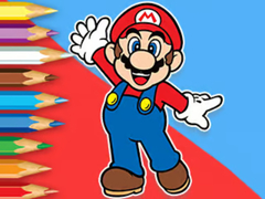 თამაშის Coloring Book: Mario Happy Skating