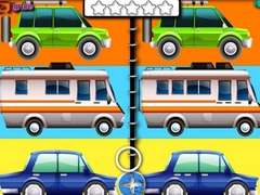 თამაშის Cartoon Cars Spot The Difference