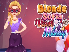 თამაშის Blonde Sofia Bad Makeup