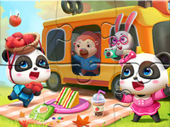 თამაშის Jigsaw Puzzle: Little Panda Picnic
