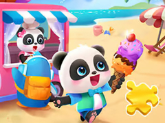 თამაშის Jigsaw Puzzle: Baby Panda Ice Cream Car