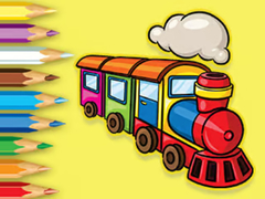 თამაშის Coloring Book: Running Train
