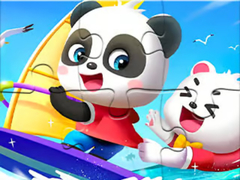თამაშის Jigsaw Puzzle: Baby Panda Sailing