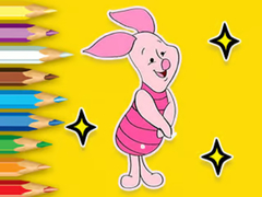 თამაშის Coloring Book: Piglet With Balloon