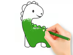 თამაშის Coloring Book: Lovely Baby Dinosaur