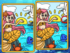 თამაშის Mermaids Spot The Differences