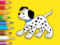 თამაშის Coloring Book: Cute Spotted Dog