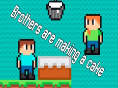 თამაშის Brothers are making a cake