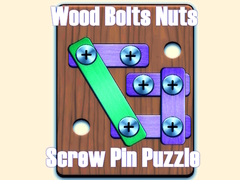 თამაშის Wood Bolts Nuts Screw Pin Puzzle
