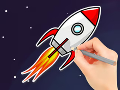 თამაშის Coloring Book: Flying Rocket