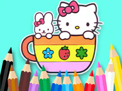 თამაშის Coloring Book: Kitty Cup
