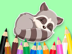 თამაშის Coloring Book: Baby Raccoon