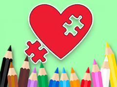თამაშის Coloring Book: BTS Heart Jigsaw