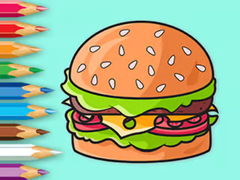თამაშის Coloring Book: Delicious Hamburger