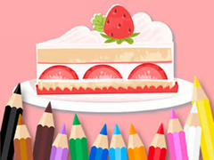 თამაშის Coloring Book: Strawberry Cake