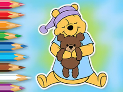 თამაშის Coloring Book: Winnie With Toy Bear