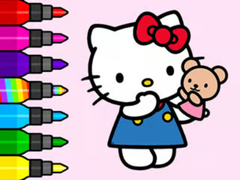 თამაშის Coloring Book: Hello Kitty Teddy Bear