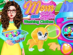 თამაშის Mom And Taylor Washing Clothes