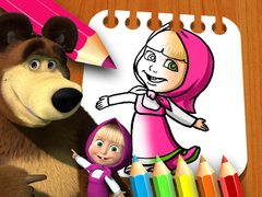 თამაშის Masha & the Bear Coloring Book