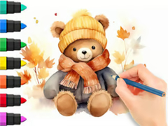 თამაშის Coloring Book: Autumn Bear
