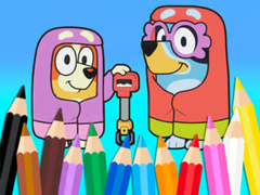 თამაშის Coloring Book: Bluey Flossing Grannies