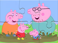 თამაშის Jigsaw Puzzle: Peppa Pig Muddy Puddles