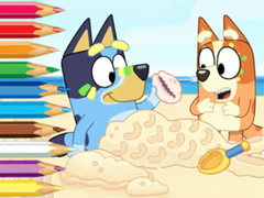 თამაშის Coloring Book: Bluey On The Beach