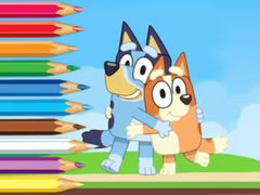 თამაშის Coloring Book: Bluey And Bingo Holiday